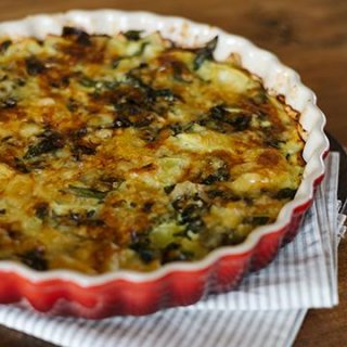Kartoffelgratin mit Bärlauch