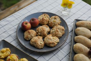 Quark-Apfelbällchen