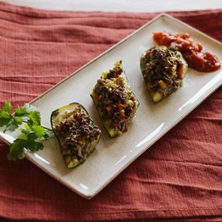 Zucchini-Schiffchen