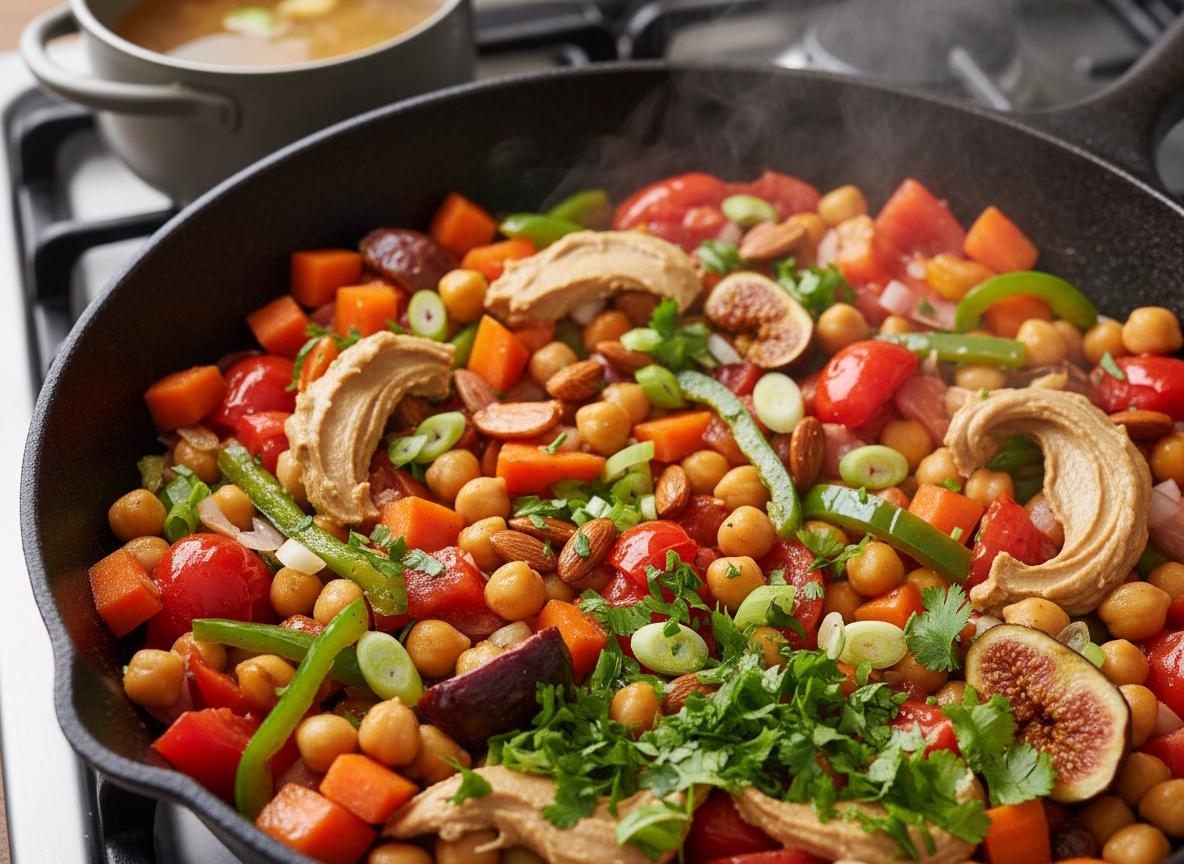 Orientalische Kichererbsenpfanne