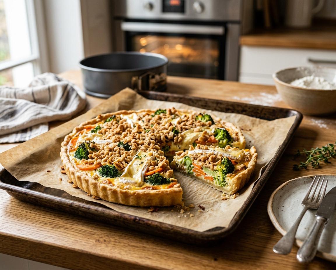 Brokkoli-Streusel-Tarte