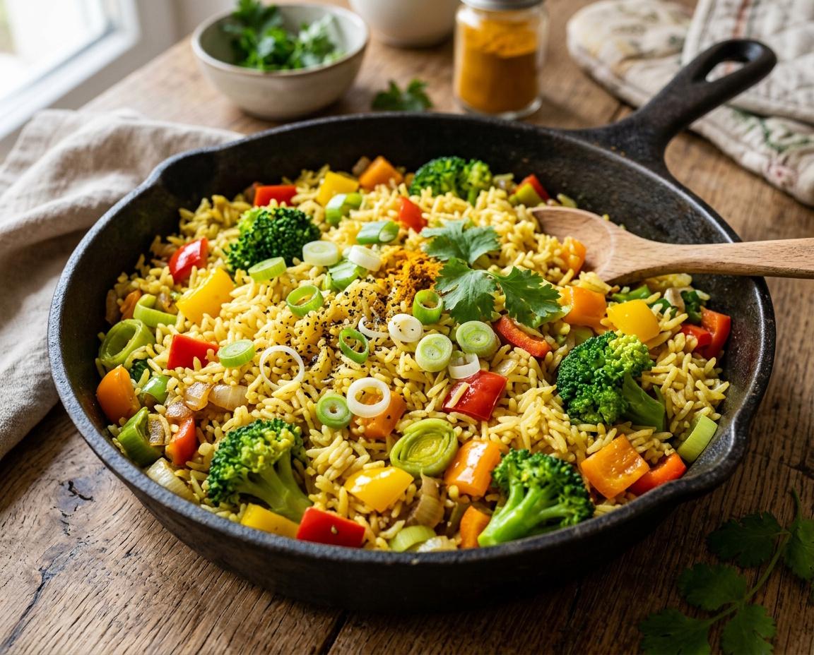 Gemüse-Reispfanne