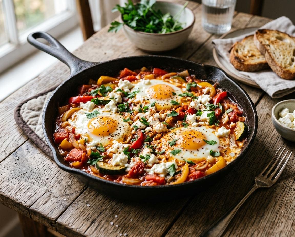 Shakshuka mit Feta & Gemüse