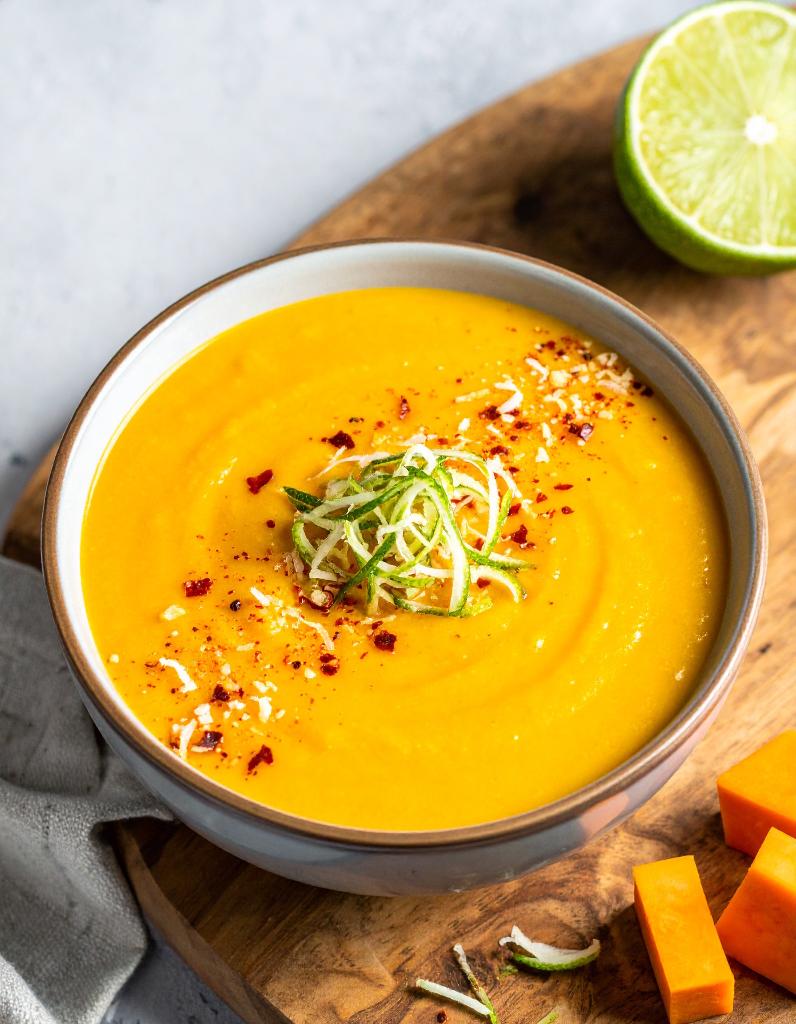 Limetten-Süßkartoffel-Suppe