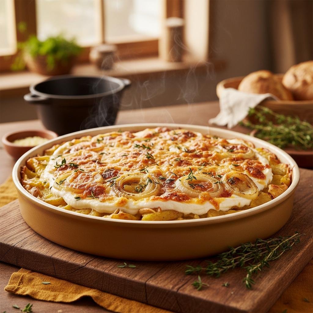 Smashed Potatoe-Zwiebel-Tarte