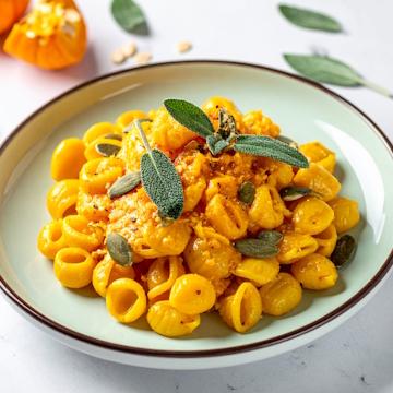 Volanti Pasta mit Kürbiscreme