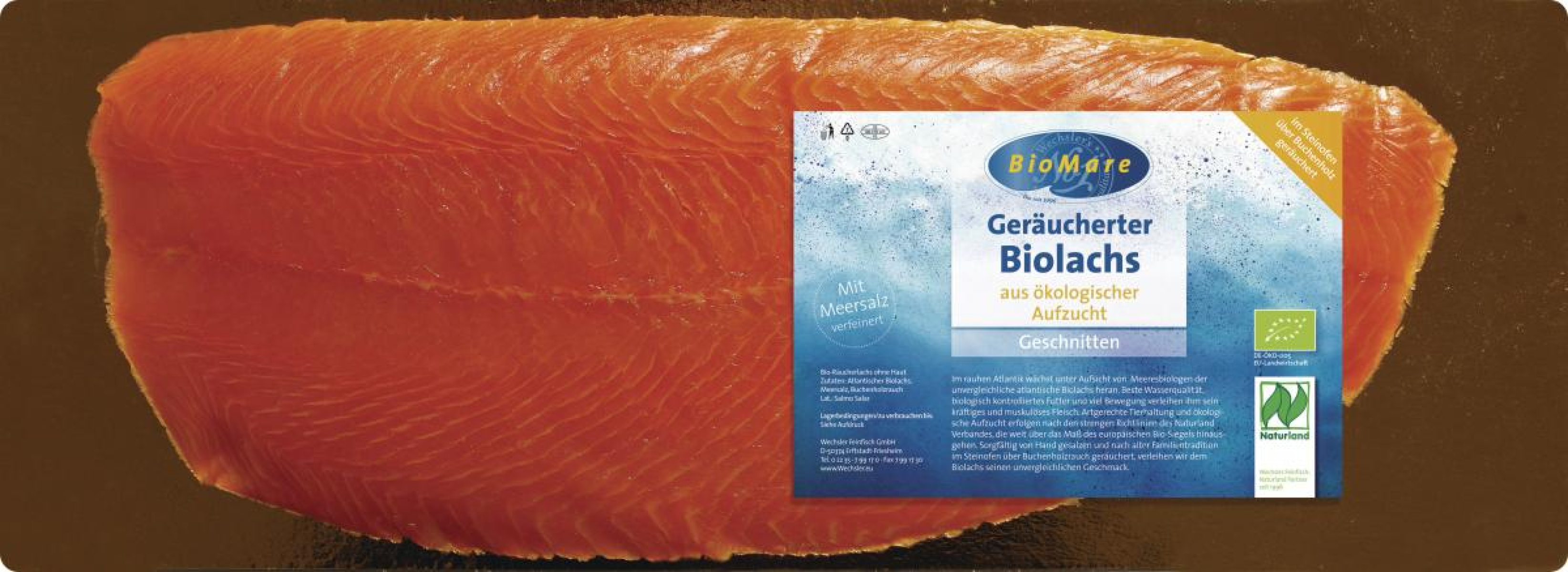 Irischer Lachs vorgeschnitten, geräuchert