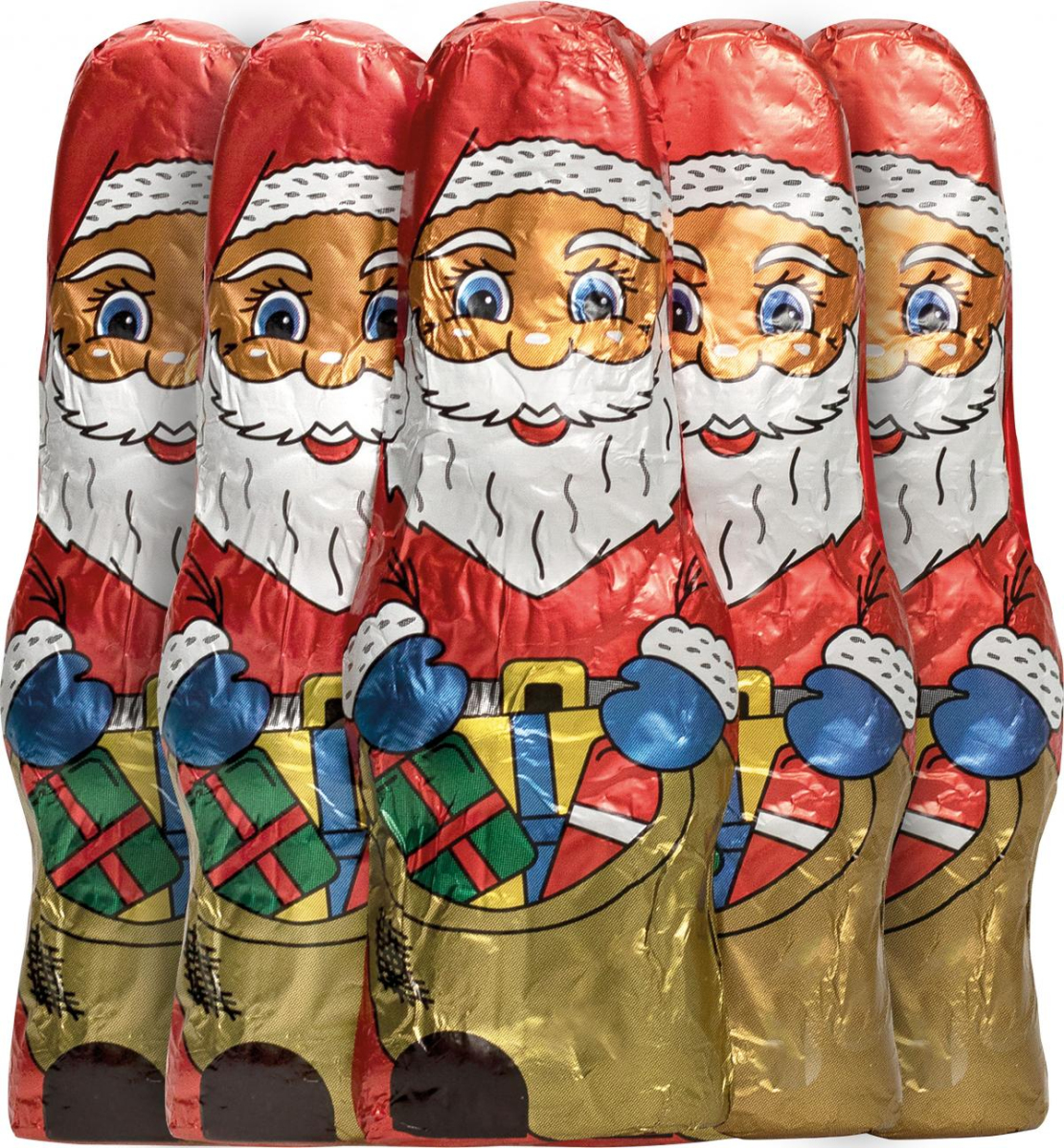Vollmilch Schoko Weihnachtsmänner, 5 Stück