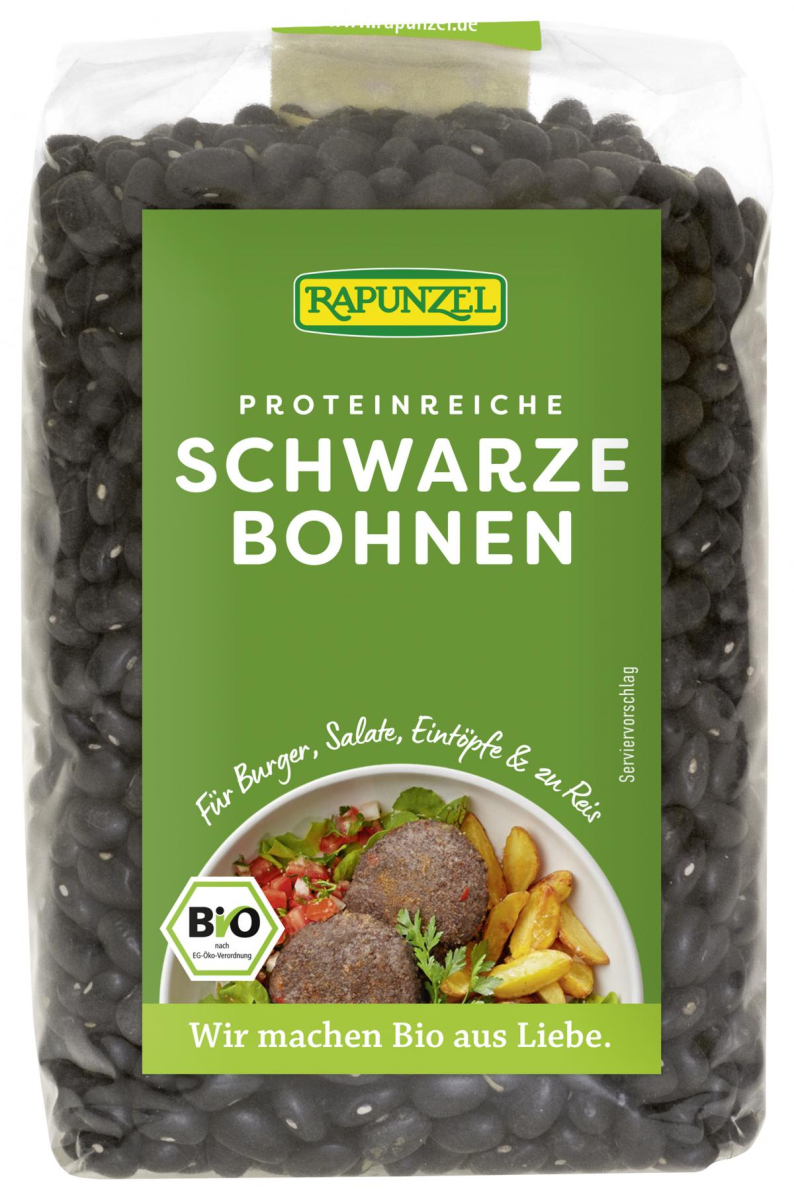 Bohnen schwarz getrocknet