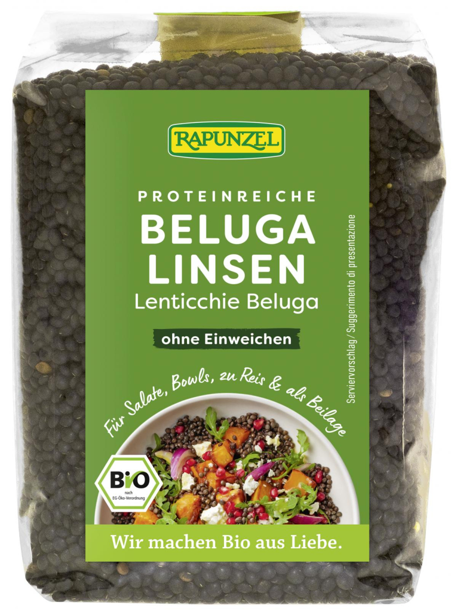 Beluga Linsen, schwarz