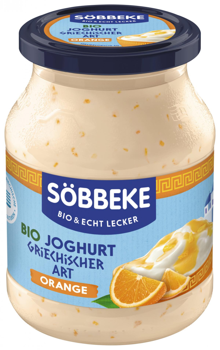Joghurt griech. Art Orange Glas