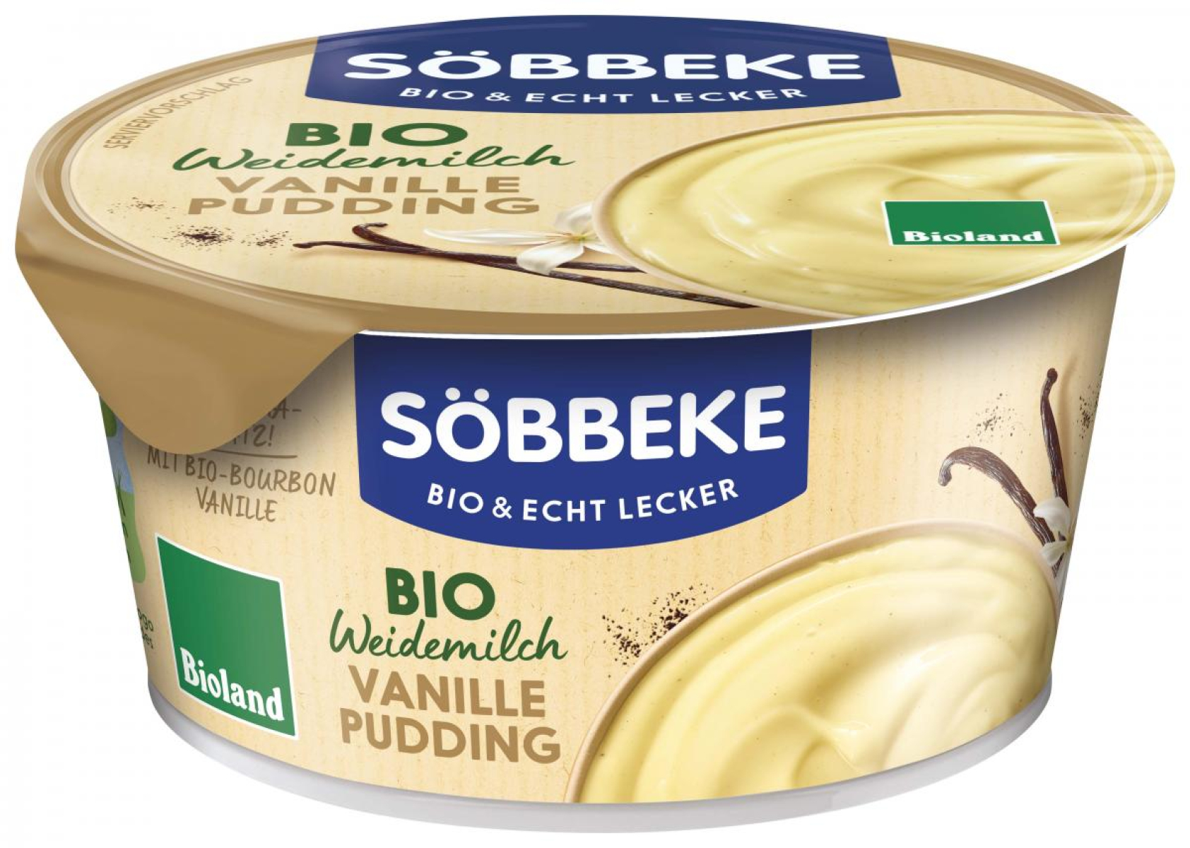 Vanillepudding, Becher
