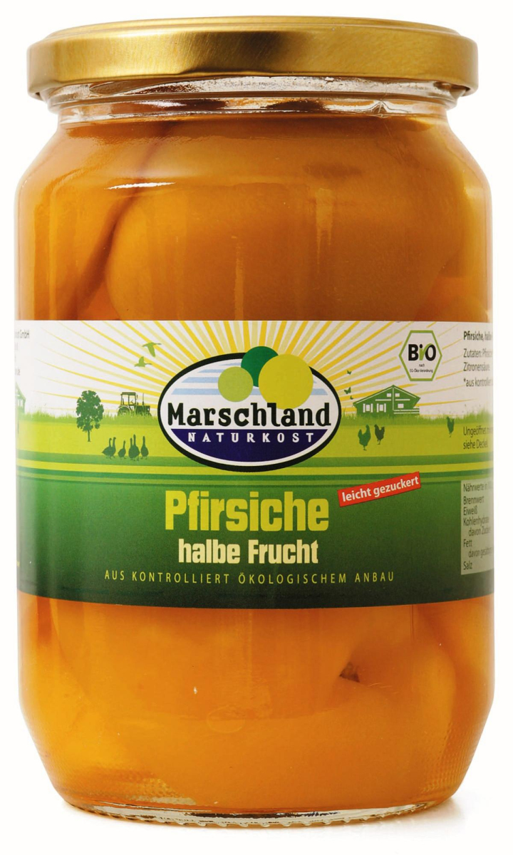 Pfirsiche im Glas