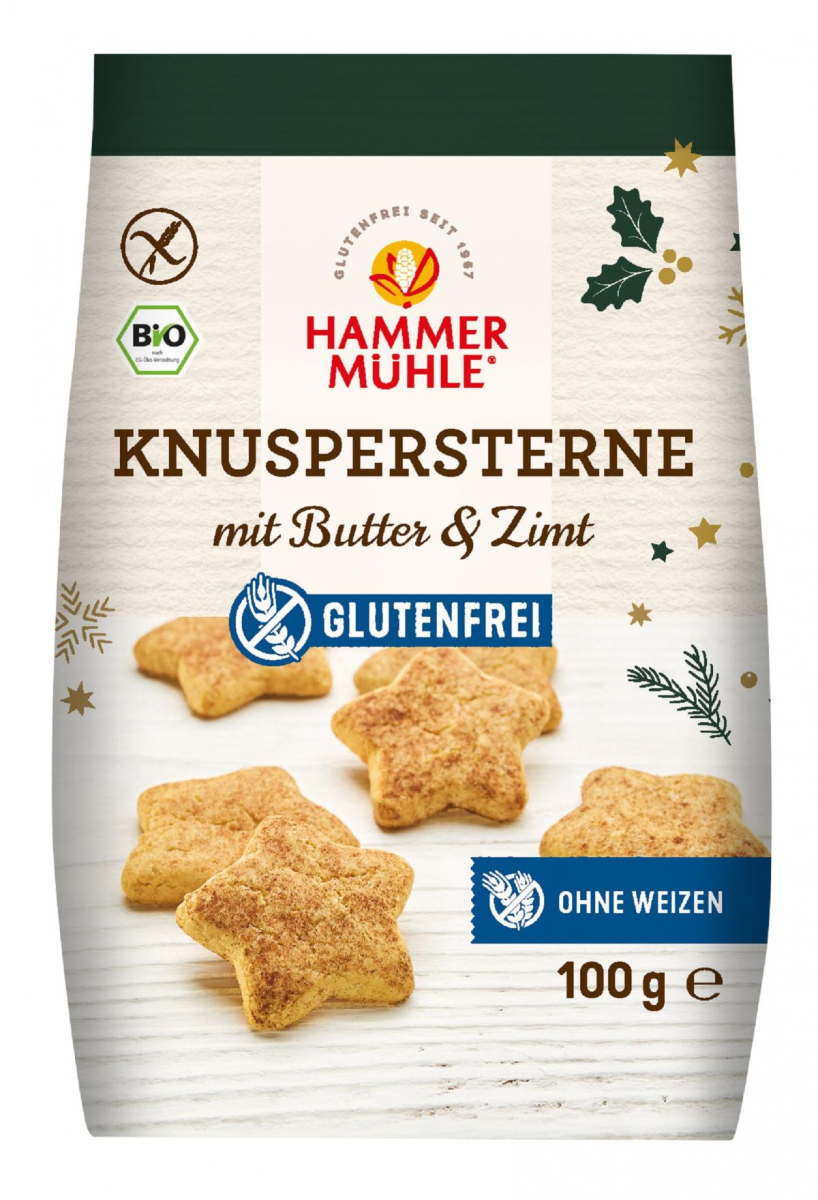 Knuspersterne mit Butter & Zimt GF