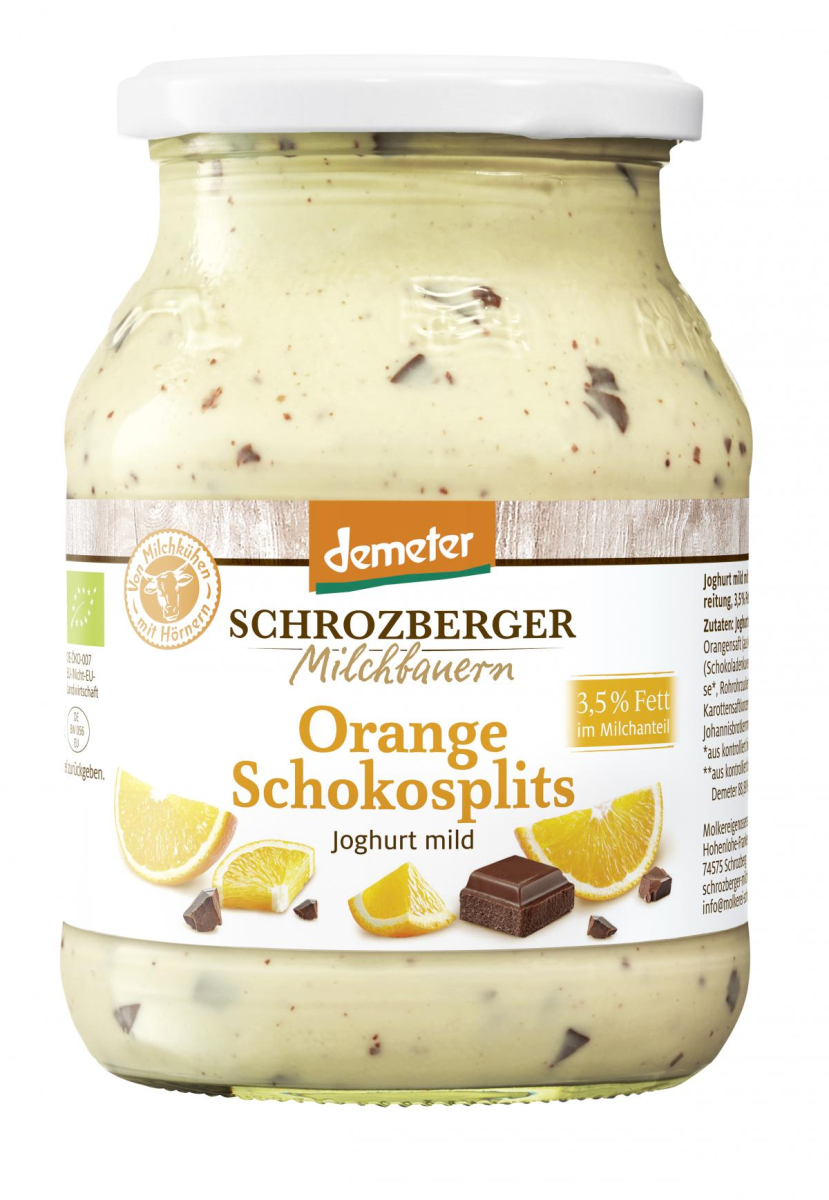 Joghurt Orange Schokosplits 3,5% (Saison)