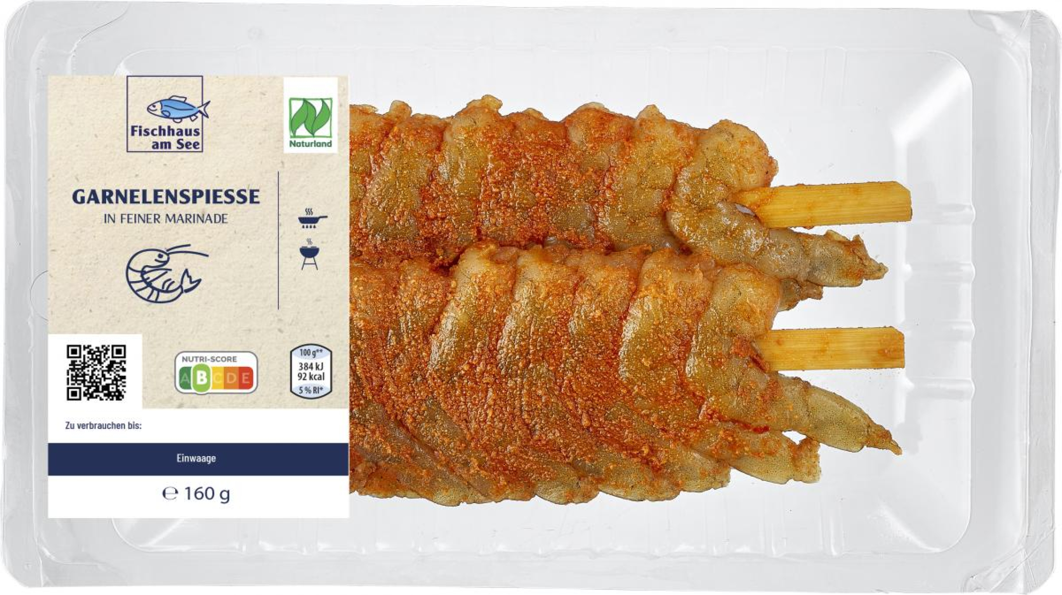Garnelenspieß mariniert