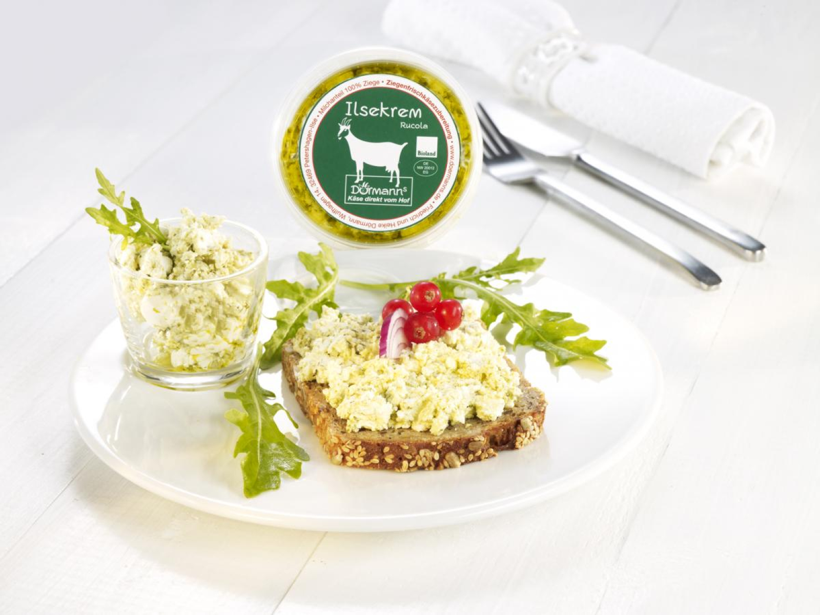 Ilsekrem Ziegenfrischkäse Rucola