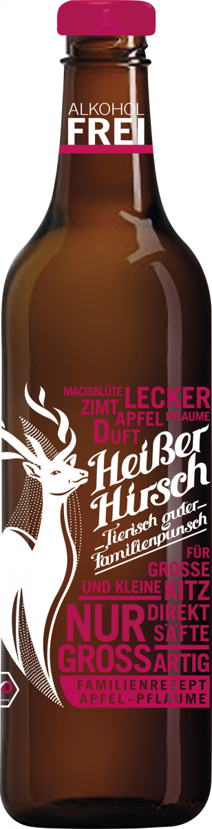 Familienpunsch Heißer Hirsch Apfel-Pflaume
