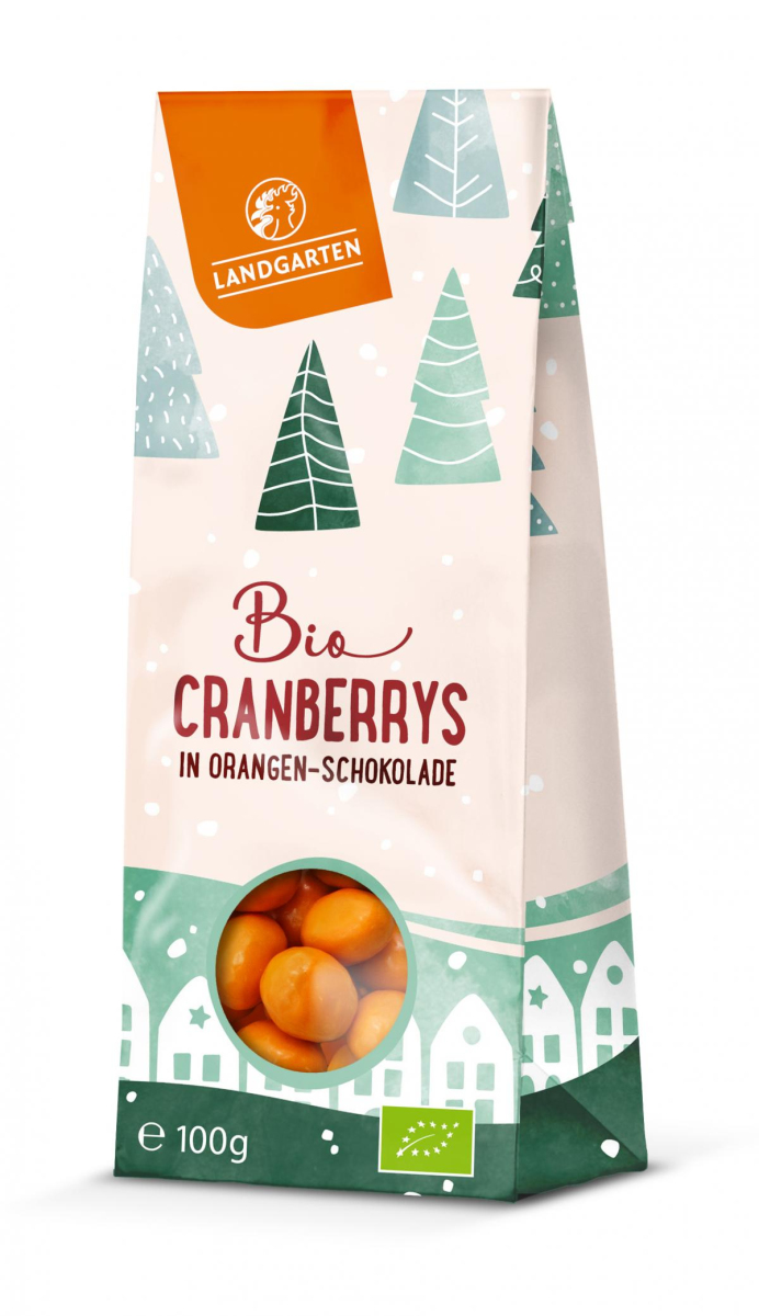 Cranberrys in Orangen Schokolade