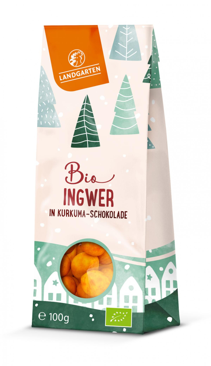 Ingwer in Kurkuma Schokolade
