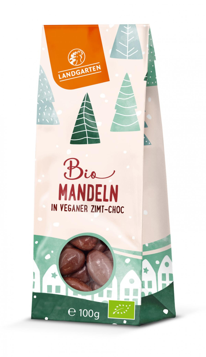 Mandeln in veganer Zimt Choc
