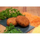 Rote Linse-Polenta Burger vegan (4 Stück)