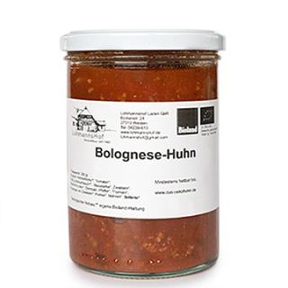 Bolognese-Huhn, Glas