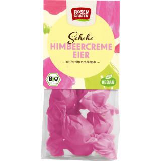 Zartbitter Schoko Eier mit Himbeercreme