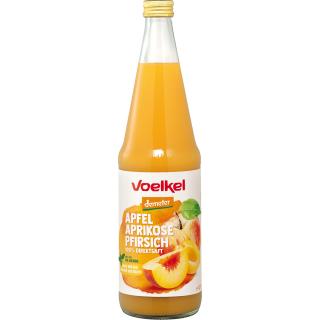 Apfel-Aprikose-Pfirsichsaft, demeter