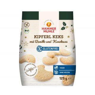 Kipferlkekse mit Vanille und Haselnuss