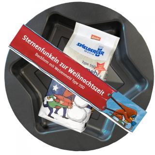 Sternbackform mit Weizenmehl 550