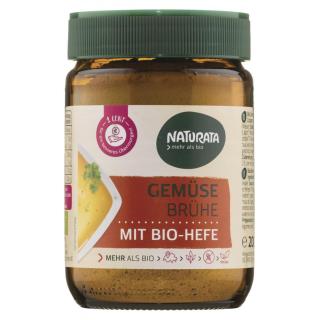 Gemüsebrühe mit Hefe im Glas
