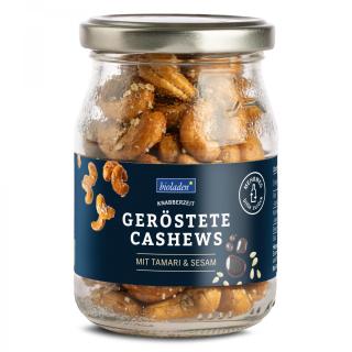 Cashews Tamari Sesam im Pfandglas