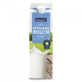 Frische Fettarme Milch 1,5% bioladen Tetra