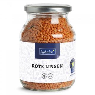 Rote Linsen im Pfandglas bioladen*