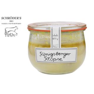 Königsberger Klopse in Sauce im Weck-Glas