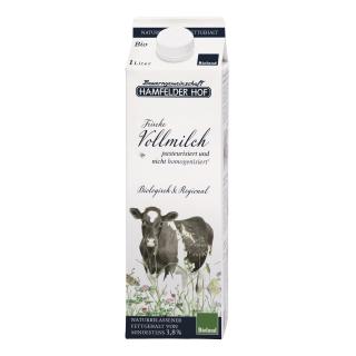Frische Vollmilch Hamfelder Hof
