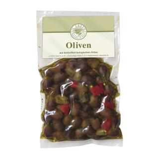 Leccino-Oliven ohne Stein, pikant