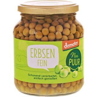Erbsen, Glas