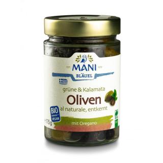 Grüne & Kalamata Oliven al naturale
