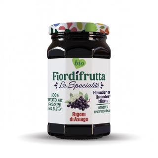 Fruchtaufstrich Holunder mit Holunderblüten