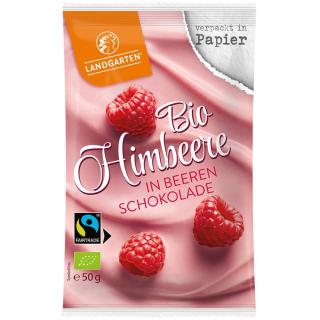 Himbeere in Beerenschokolade