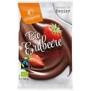 Erdbeere in Vollmilchschokolade