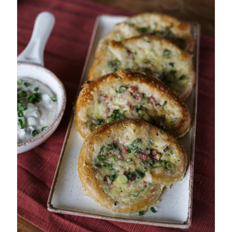 Flammkuchen-Brezeln