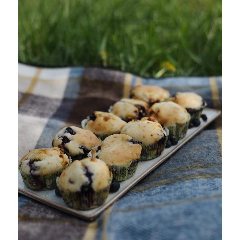 Glutenfreie Blaubeer-Muffins