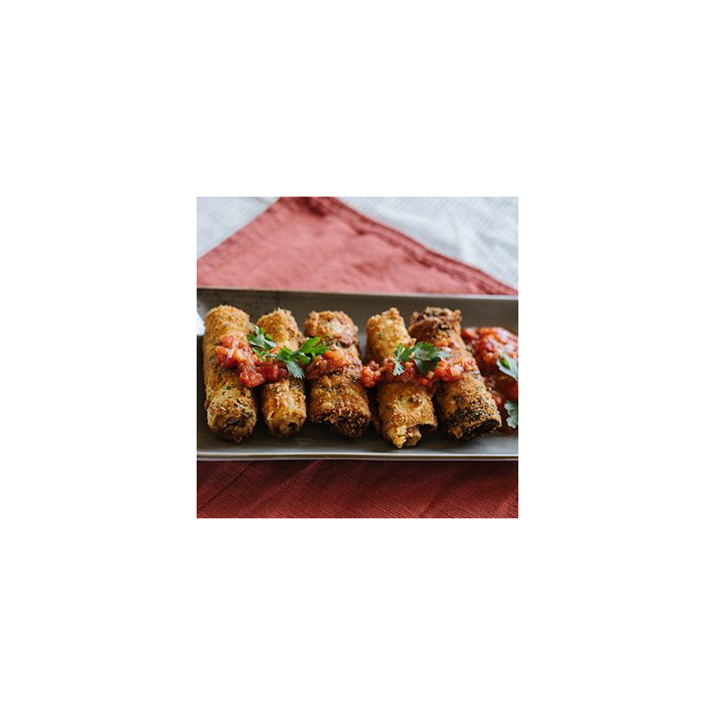 Nudelrollen mit Zucchini und Käse