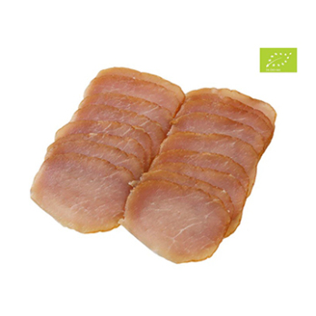 Lachsschinken geschnitten