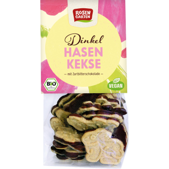 Dinkel Osterhasen Kekse Zartbitter