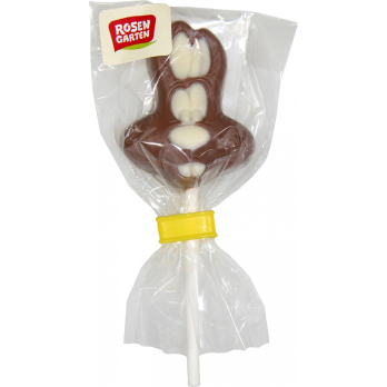 Vollmilch Lolly Hase, geschminkt