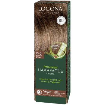 Pflanzen Haarfarbe Creme 240 Nougatbraun